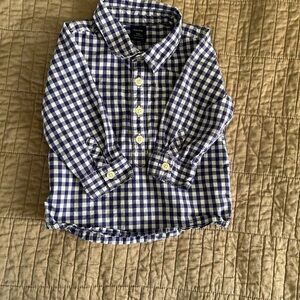 Baby Gap Royal Blue Checkered Shirt